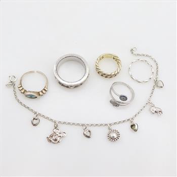 Sterling Silver Jewelry, 6 Pieces