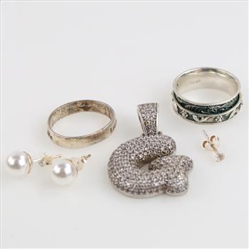 Sterling Silver Jewelry, 6 Pieces