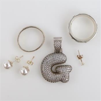 Sterling Silver Jewelry, 6 Pieces