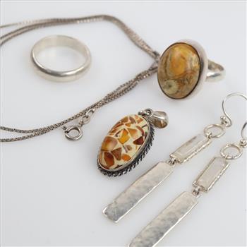 Sterling Silver Jewelry, 6 Pieces