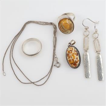 Sterling Silver Jewelry, 6 Pieces