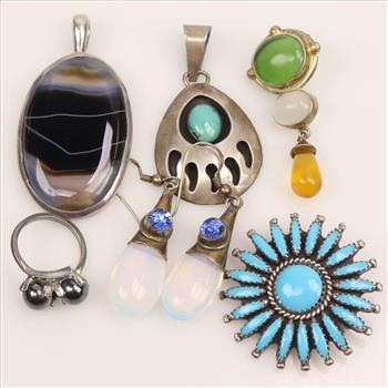 Sterling Silver Jewelry, 7 Pieces