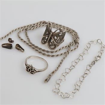 Sterling Silver Jewelry, 7 Pieces