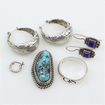 Sterling Silver Jewelry, 7 Pieces