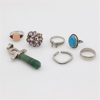 Sterling Silver Jewelry, 7 Pieces