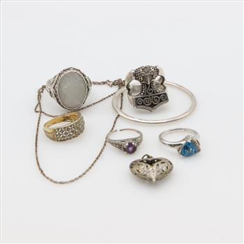 Sterling Silver Jewelry, 8 Pieces