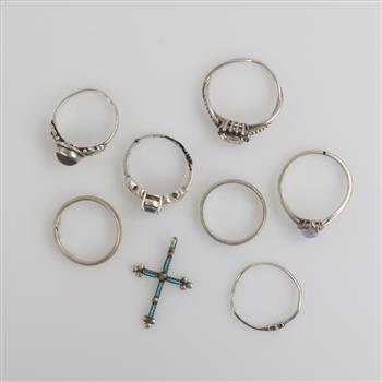 Sterling Silver Jewelry, 8 Pieces