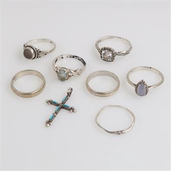 Sterling Silver Jewelry, 8 Pieces
