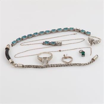 Sterling Silver Jewelry, 8 Pieces
