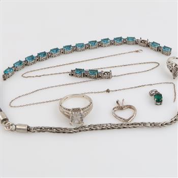 Sterling Silver Jewelry, 8 Pieces