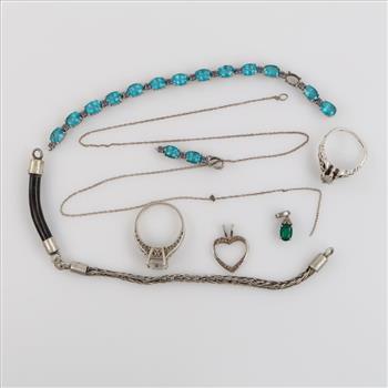 Sterling Silver Jewelry, 8 Pieces