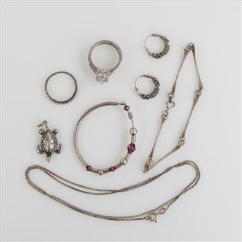 Sterling Silver Jewelry, 8 Pieces