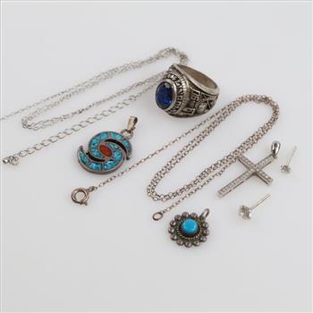 Sterling Silver Jewelry, 8 Pieces