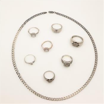 Sterling Silver Jewelry, 8 Pieces
