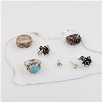 Sterling Silver Jewelry, 8 Pieces