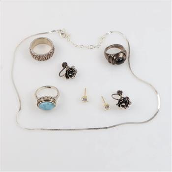 Sterling Silver Jewelry, 8 Pieces