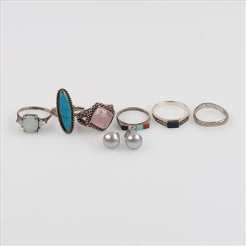 Sterling Silver Jewelry, 8 Pieces