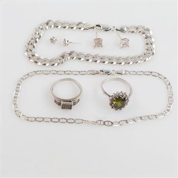 Sterling Silver Jewelry, 8 Pieces