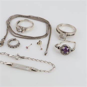 Sterling Silver Jewelry, 8 Pieces