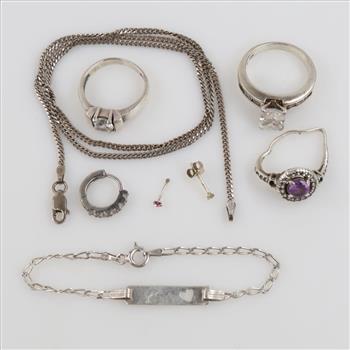 Sterling Silver Jewelry, 8 Pieces
