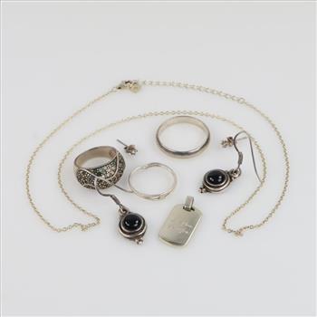 Sterling Silver Jewelry, 9 Pieces