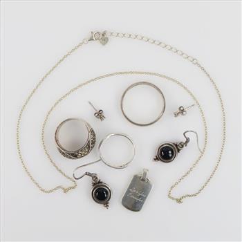 Sterling Silver Jewelry, 9 Pieces