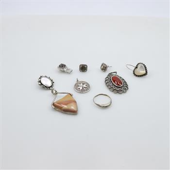 Sterling Silver Jewelry, 9 Pieces
