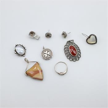 Sterling Silver Jewelry, 9 Pieces