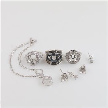 Sterling Silver Jewelry, 9 Pieces