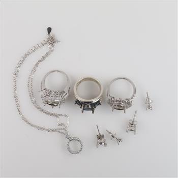 Sterling Silver Jewelry, 9 Pieces