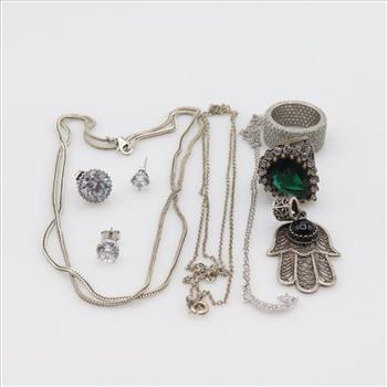 Sterling Silver Jewelry, 9 Pieces