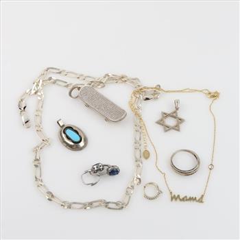 Sterling Silver Jewelry, 9 Pieces