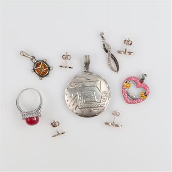 Sterling Silver Jewelry, 9 Pieces
