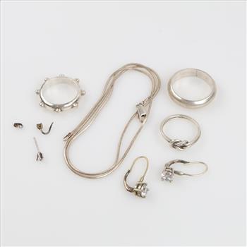 Sterling Silver Jewelry, 9 Pieces