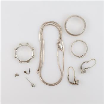 Sterling Silver Jewelry, 9 Pieces