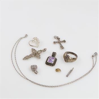 Sterling Silver Jewelry, 9 Pieces