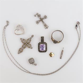 Sterling Silver Jewelry, 9 Pieces