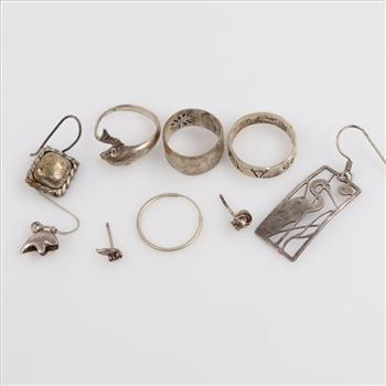 Sterling Silver Jewelry, 9 Pieces