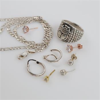 Sterling Silver Jewelry, 9 Pieces