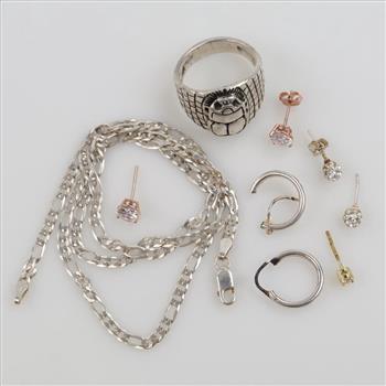 Sterling Silver Jewelry, 9 Pieces