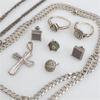 Sterling Silver Jewelry, 9 Pieces