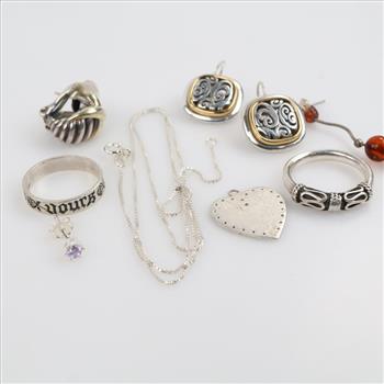 Sterling Silver Jewelry, 9 Pieces