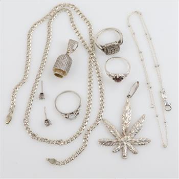 Sterling Silver Jewelry, 9 Pieces