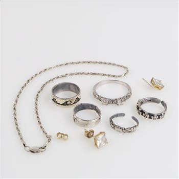 Sterling Silver Jewelry, 9 Pieces