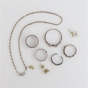 Sterling Silver Jewelry, 9 Pieces