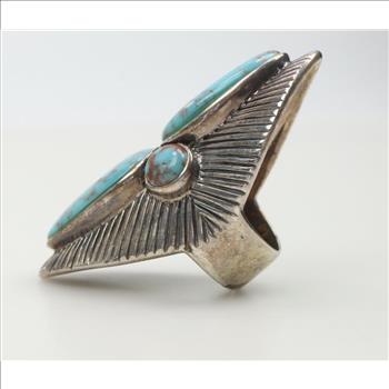 Sterling Silver Knuckle Ring With Stones