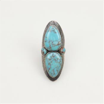 Sterling Silver Knuckle Ring With Stones