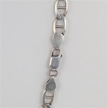 Sterling Silver Mariner Chain Necklace