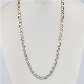 Sterling Silver Mariner Chain Necklace