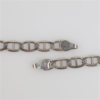 Sterling Silver Mariner Chain Necklace